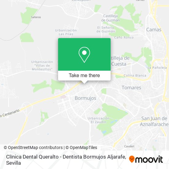 mapa Clínica Dental Queralto - Dentista Bormujos Aljarafe