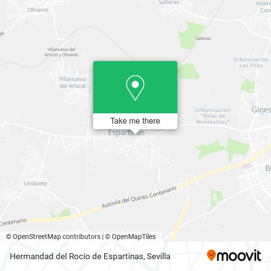 Hermandad del Rocío de Espartinas map