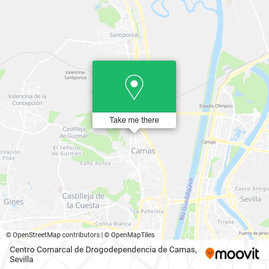 Centro Comarcal de Drogodependencia de Camas map