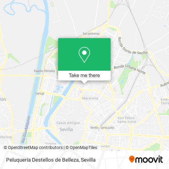 Peluquería Destellos de Belleza map