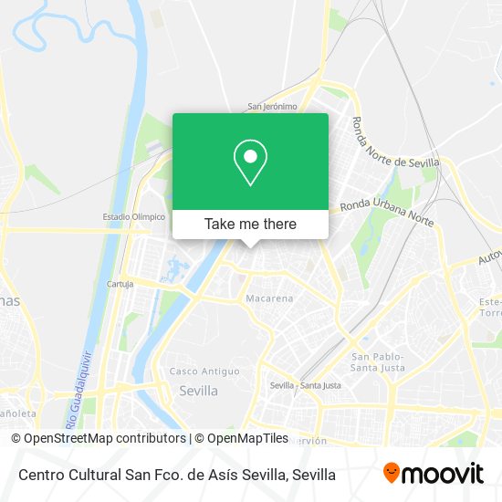 Centro Cultural San Fco. de Asís Sevilla map