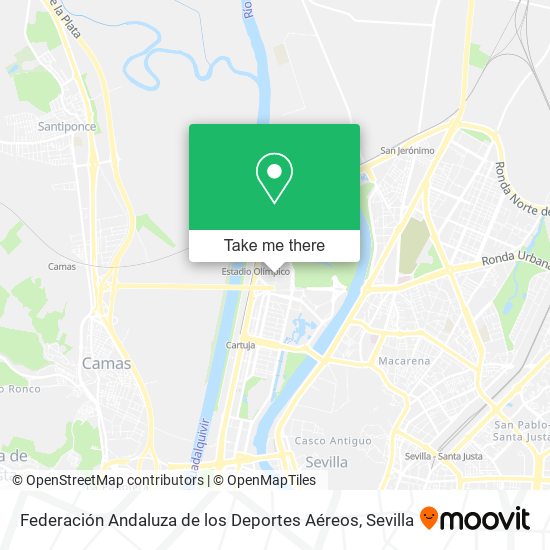 mapa Federación Andaluza de los Deportes Aéreos