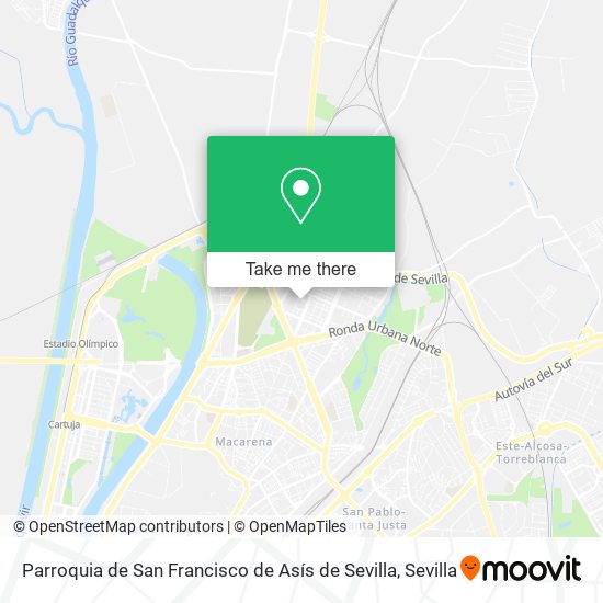 Parroquia de San Francisco de Asís de Sevilla map