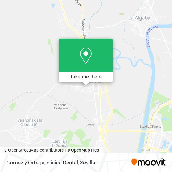 mapa Gómez y Ortega, clinica Dental