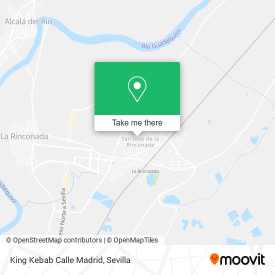 King Kebab Calle Madrid map