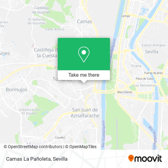 Camas La Pañoleta map