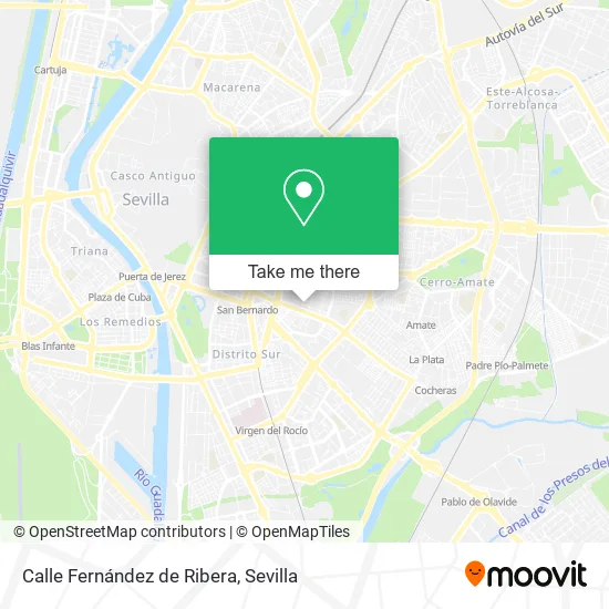 Calle Fernández de Ribera map