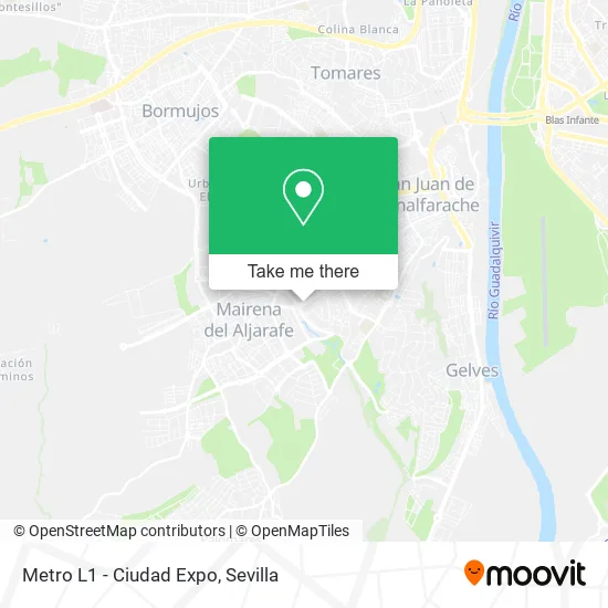 Metro L1 - Ciudad Expo map