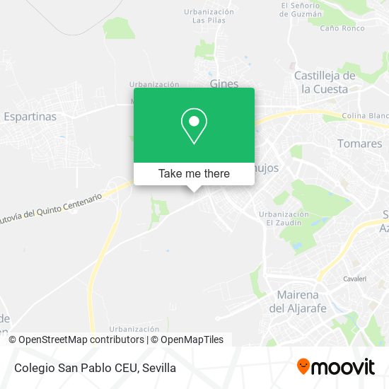 mapa Colegio San Pablo CEU