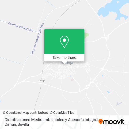 Distribuciones Medioambientales y Asesoría Integral Diman map