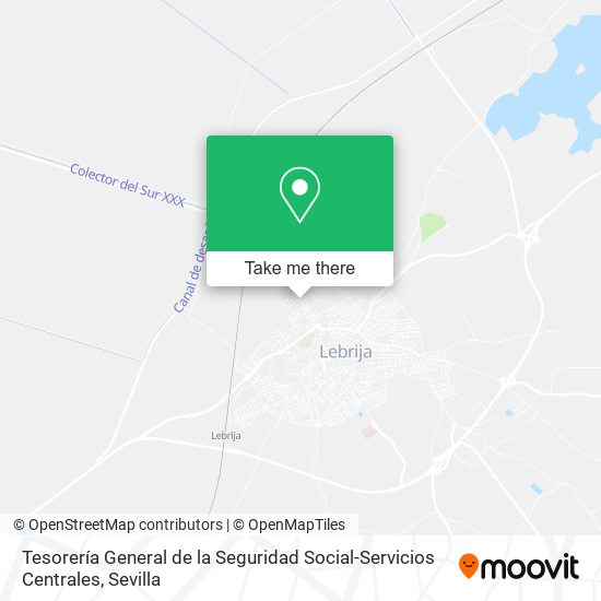 Tesorería General de la Seguridad Social-Servicios Centrales map
