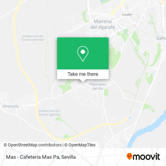 Mas - Cafetería Mas Pa map