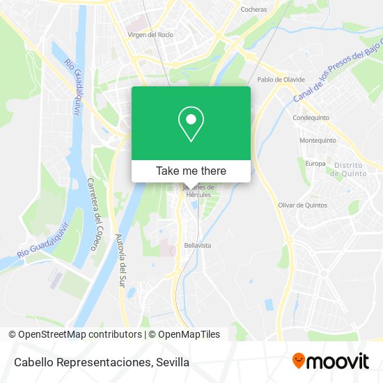 Cabello Representaciones map