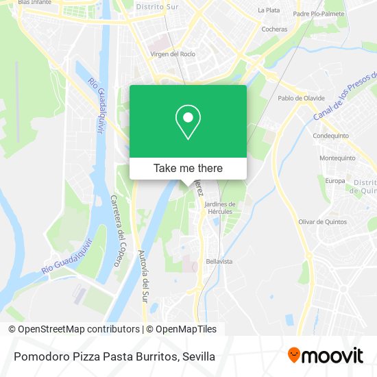 Pomodoro Pizza Pasta Burritos map