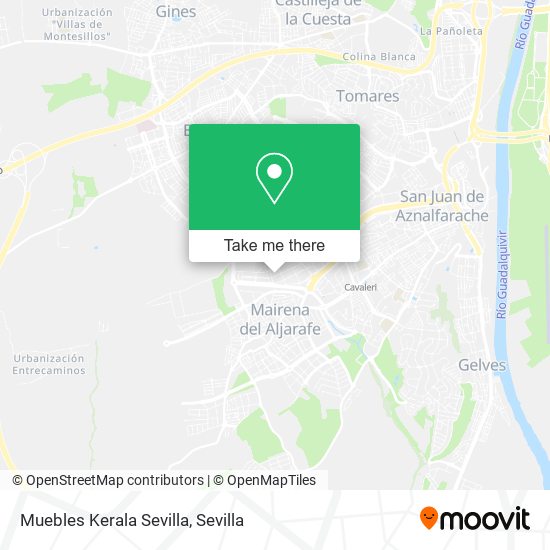 Muebles Kerala Sevilla map