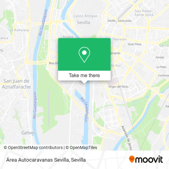 Área Autocaravanas Sevilla map