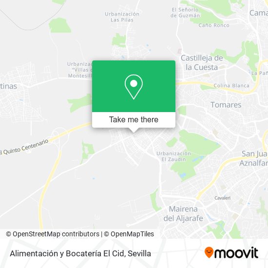 Alimentación y Bocatería El Cid map