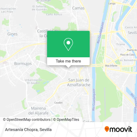 Artesanía Chopra map