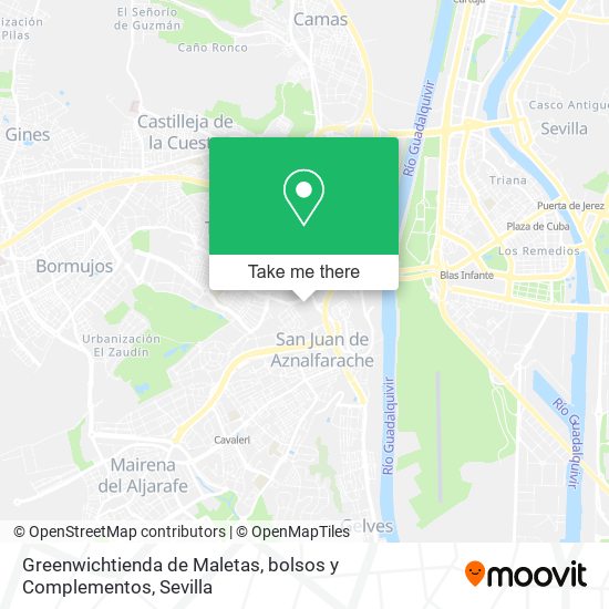 Greenwichtienda de Maletas, bolsos y Complementos map