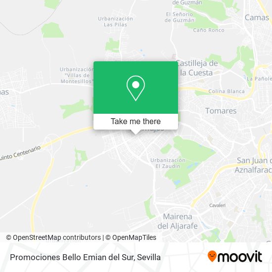 Promociones Bello Emian del Sur map