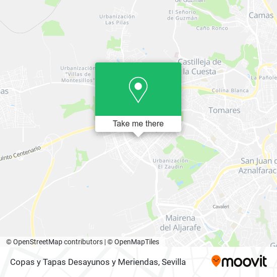 Copas y Tapas Desayunos y Meriendas map