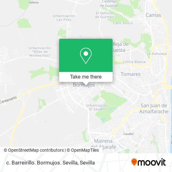 c. Barreirillo. Bormujos. Sevilla map