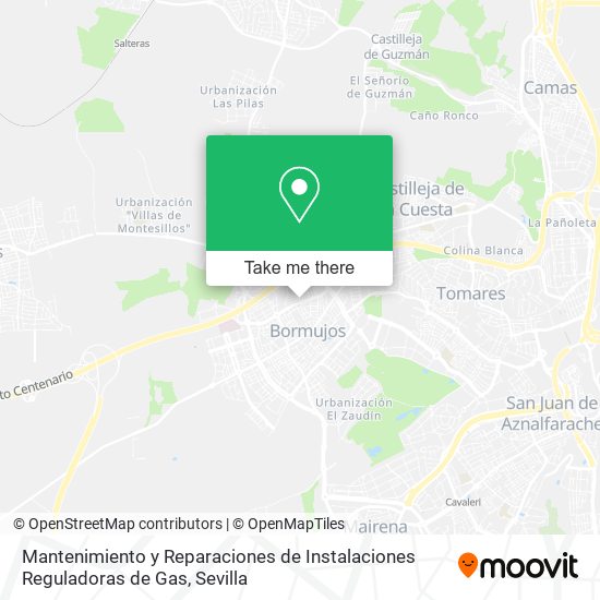 Mantenimiento y Reparaciones de Instalaciones Reguladoras de Gas map