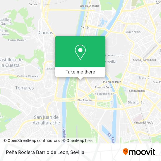 Peña Rociera Barrio de Leon map