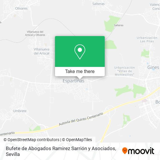 Bufete de Abogados Ramirez Sarrión y Asociados map