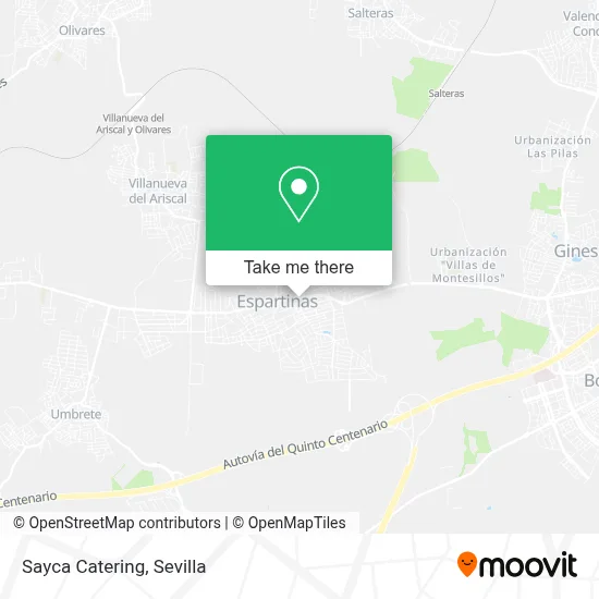 Sayca Catering map
