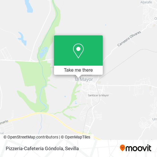 Pizzería-Cafetería Góndola map