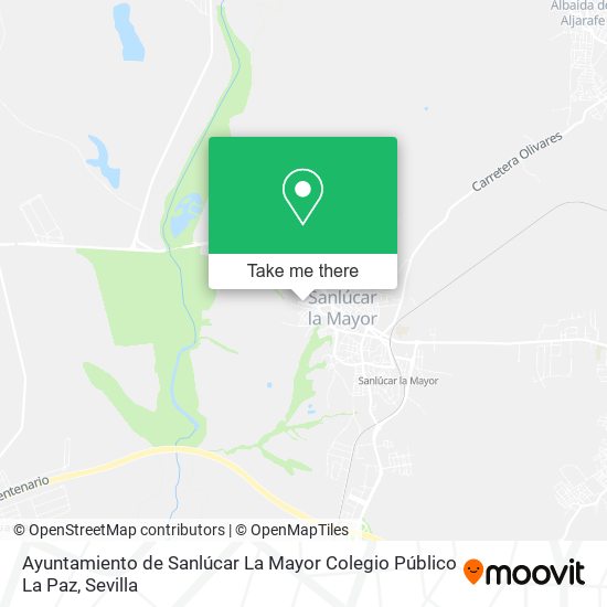 Ayuntamiento de Sanlúcar La Mayor Colegio Público La Paz map