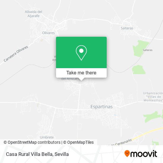 Casa Rural Villa Bella map