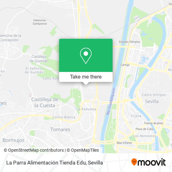 La Parra Alimentación Tienda Edu map