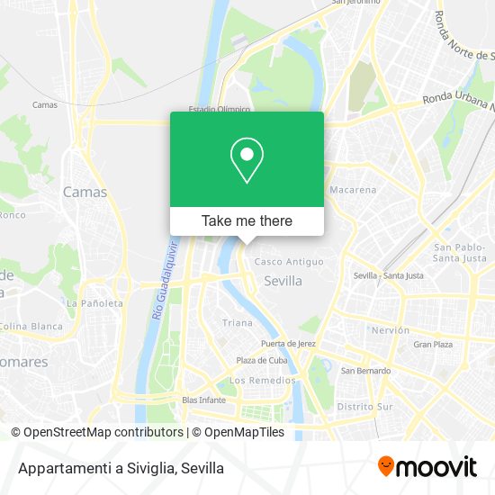 Appartamenti a Siviglia map