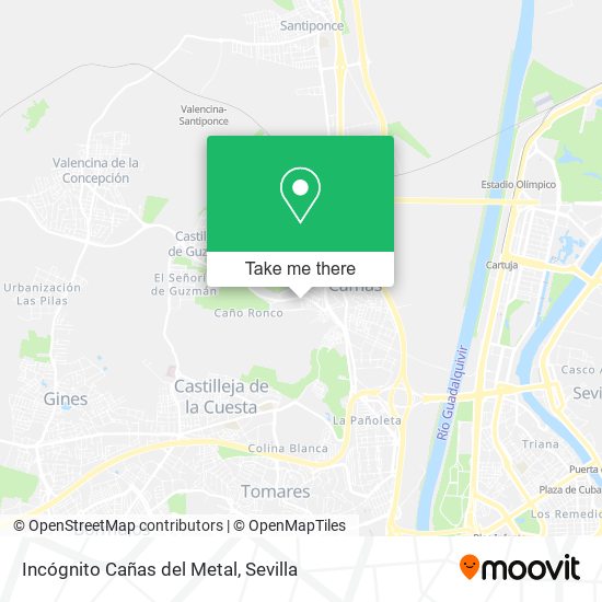 Incógnito Cañas del Metal map