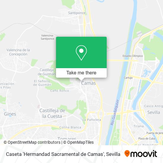 Caseta 'Hermandad Sacramental de Camas' map