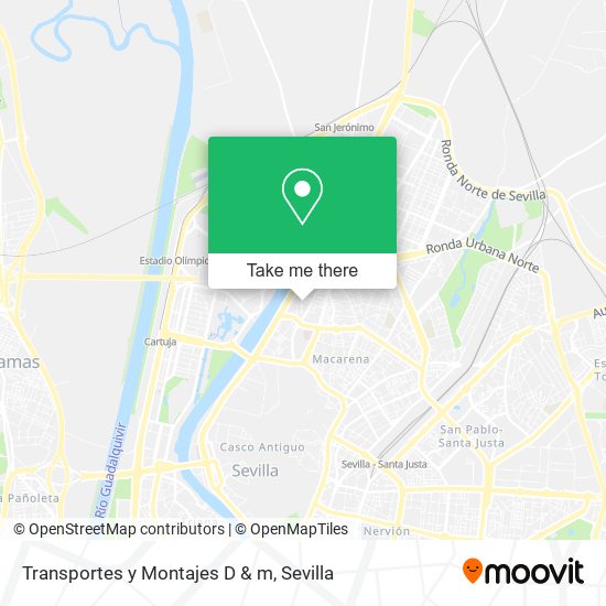 Transportes y Montajes D & m map