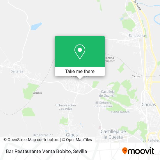 Bar Restaurante Venta Bobito map