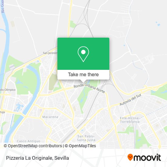 Pizzería La Originale map