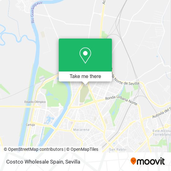 Costco Wholesale Spain map
