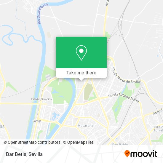 Bar Betis map