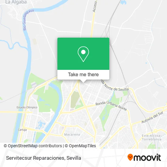 Servitecsur Reparaciones map