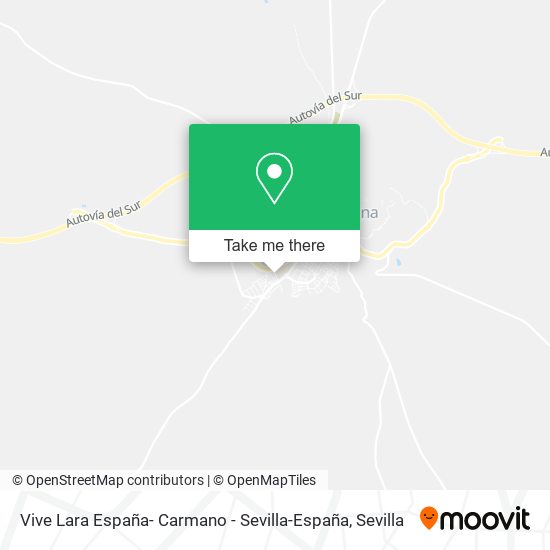 Vive Lara España- Carmano - Sevilla-España map