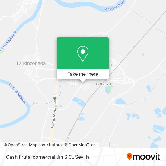 Cash Fruta, comercial Jin S.C. map