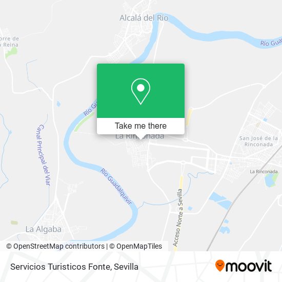 Servicios Turisticos Fonte map