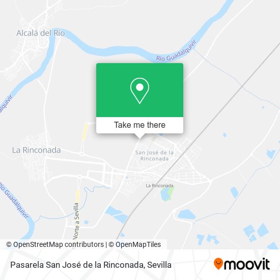 Pasarela San José de la Rinconada map