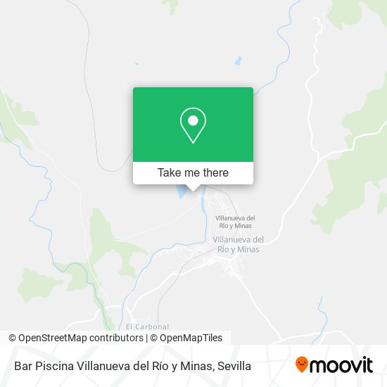 Bar Piscina Villanueva del Río y Minas map