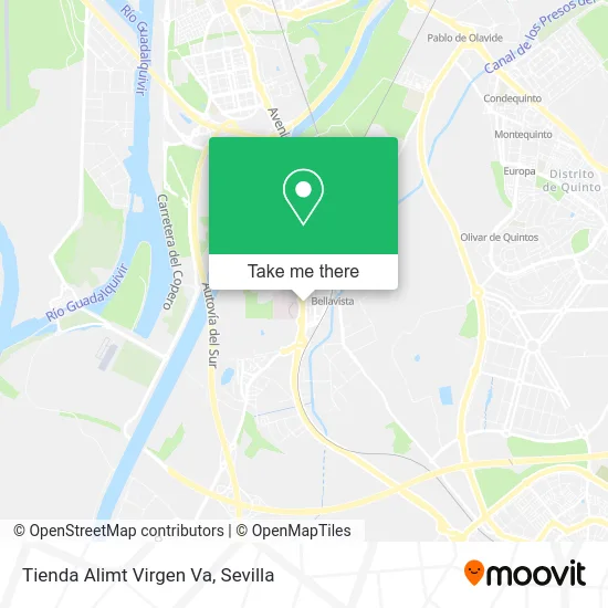 Tienda Alimt Virgen Va map