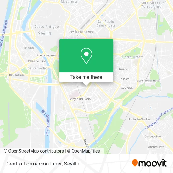 Centro Formación Liner map